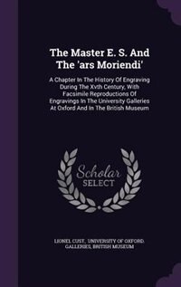 Couverture_The Master E. S. And The 'ars Moriendi'