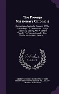 Front cover_The Foreign Missionary Chronicle