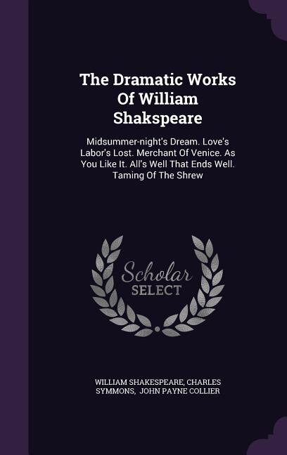 Front cover_The Dramatic Works Of William Shakspeare
