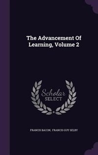Front cover_The Advancement Of Learning, Volume 2