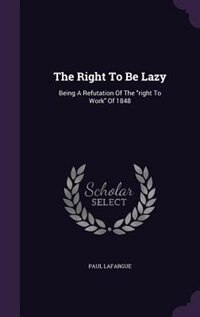 Couverture_The Right To Be Lazy
