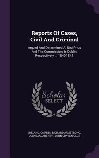 Front cover_Reports Of Cases, Civil And Criminal