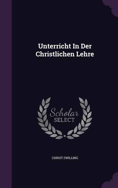 Couverture_Unterricht In Der Christlichen Lehre