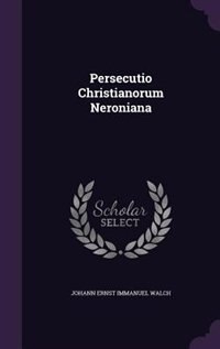 Front cover_Persecutio Christianorum Neroniana
