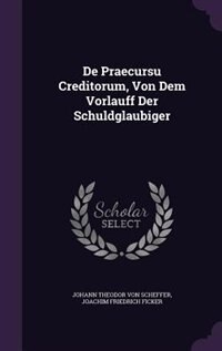 Front cover_De Praecursu Creditorum, Von Dem Vorlauff Der Schuldglaubiger