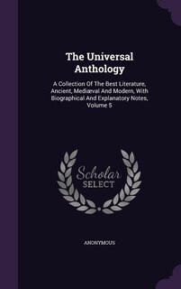 Couverture_The Universal Anthology