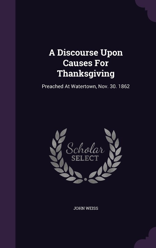 Couverture_A Discourse Upon Causes For Thanksgiving