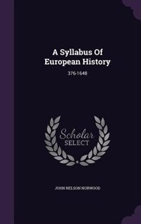 Couverture_A Syllabus Of European History