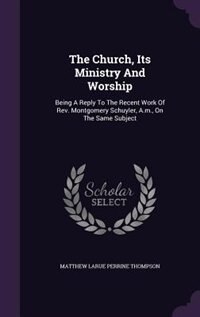 Front cover_The Church, Its Ministry And Worship