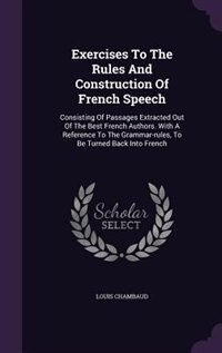 Front cover_Exercises To The Rules And Construction Of French Speech