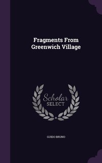 Front cover_Fragments From Greenwich Village