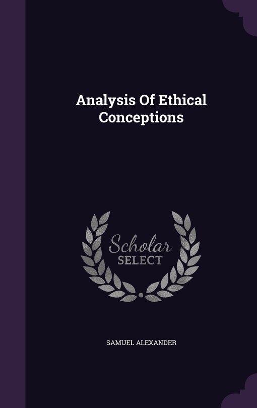 Front cover_Analysis Of Ethical Conceptions