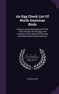 Front cover_An Egg Check List Of North American Birds