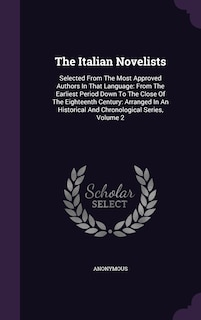 Front cover_The Italian Novelists