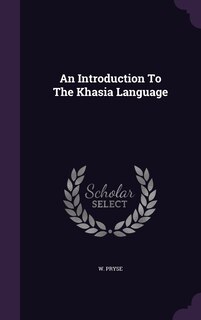 Couverture_An Introduction To The Khasia Language