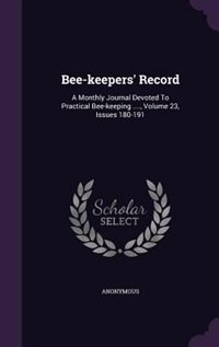 Couverture_Bee-keepers' Record