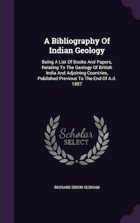 Couverture_A Bibliography Of Indian Geology