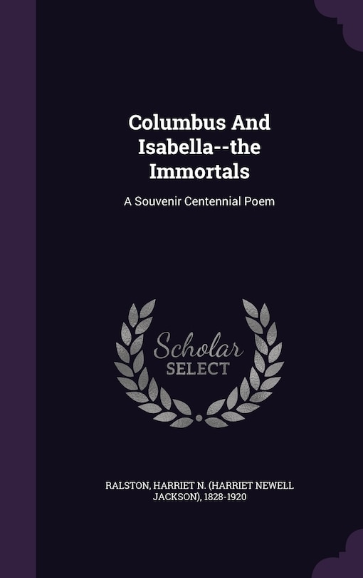 Front cover_Columbus And Isabella--the Immortals