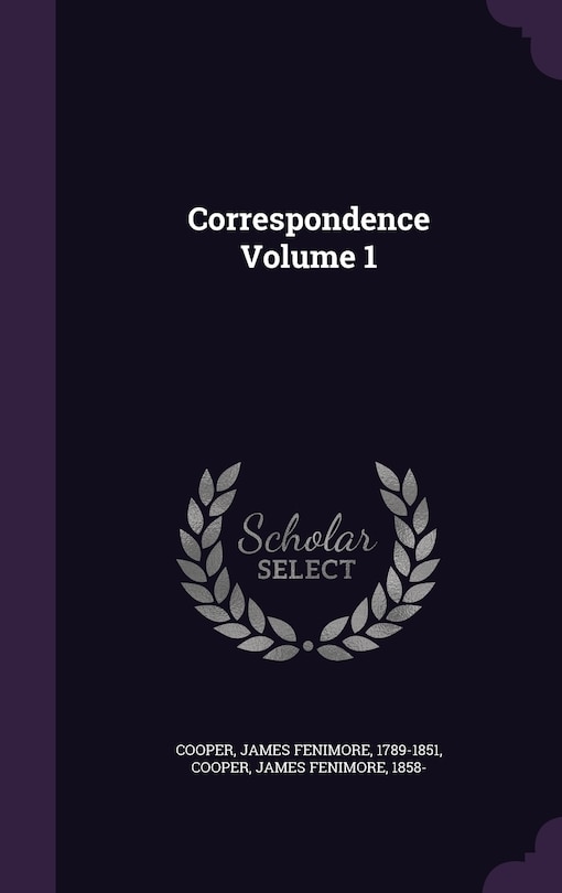 Front cover_Correspondence Volume 1
