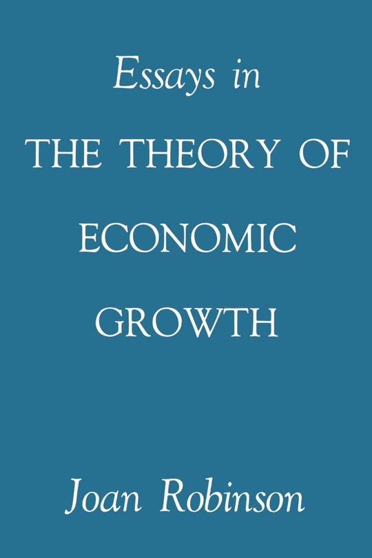 Couverture_Essays In The Theory Of Economic Growth
