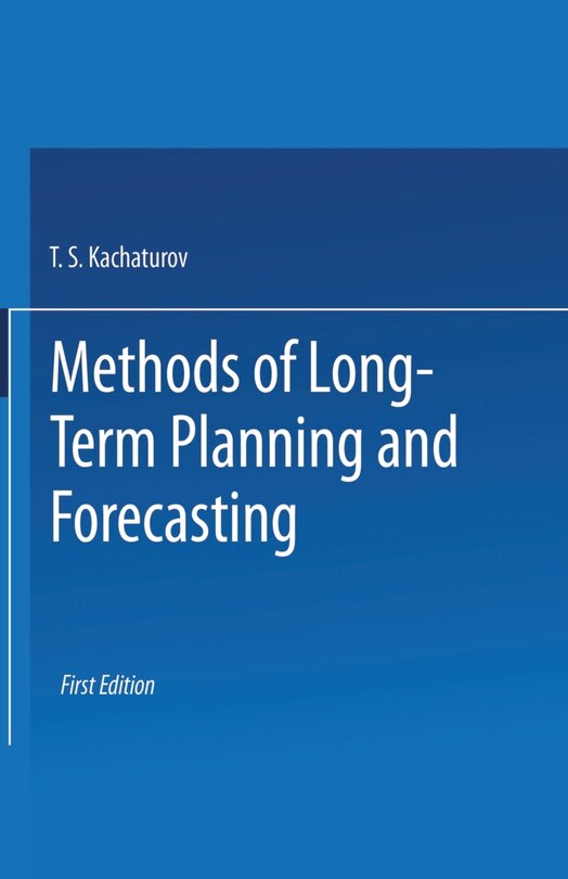 Couverture_Methods of Long-Term Planning and Forecasting