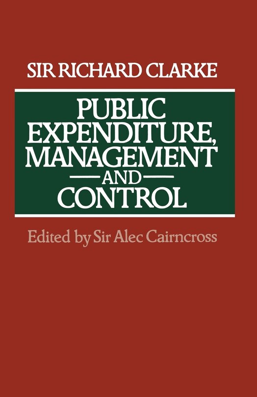 Front cover_Public Expenditure, Management And Control
