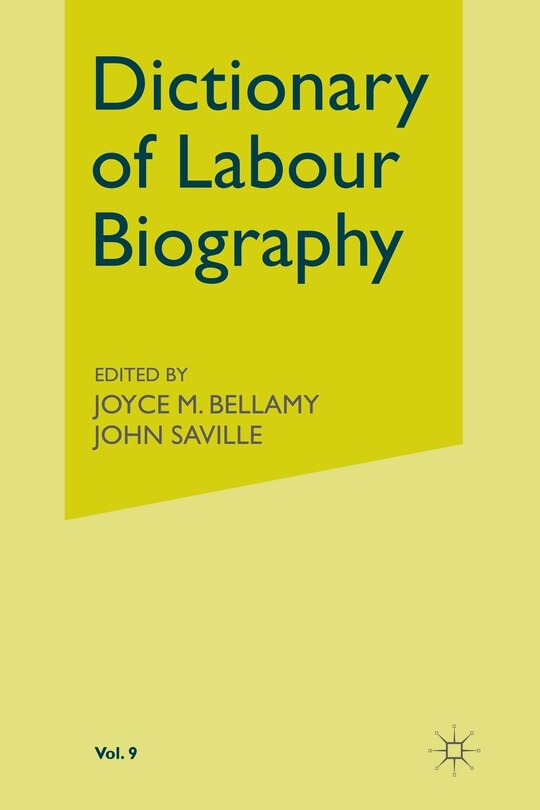 Front cover_Dictionary Of Labour Biography