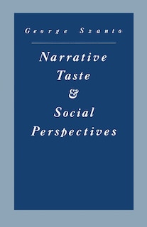 Couverture_Narrative Taste And Social Perspectives