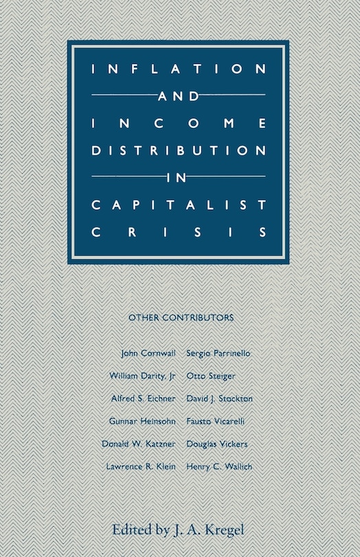 Couverture_Inflation And Income Distribution In Capitalist Crisis