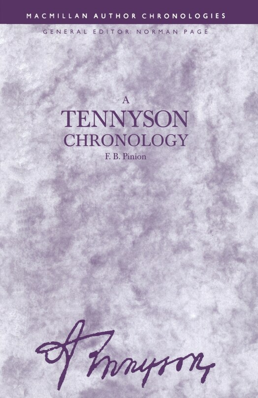 Couverture_A Tennyson Chronology