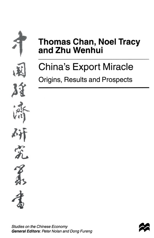 Couverture_China's Export Miracle