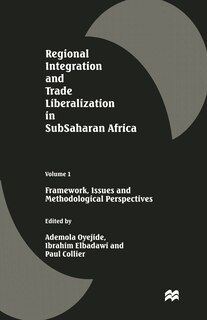 Front cover_Regional Integration And Trade Liberalization In Subsaharan Africa