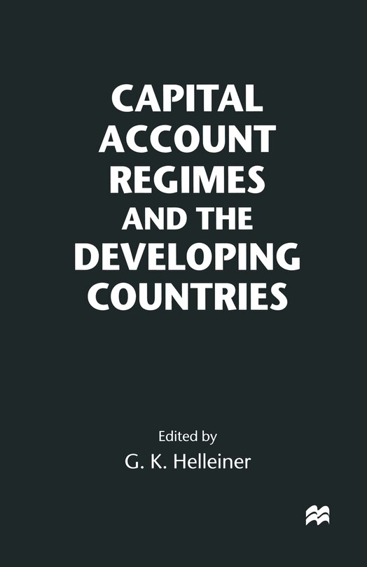 Front cover_Capital Account Regimes And The Developing Countries