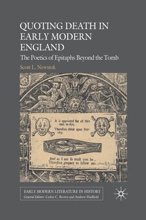 Front cover_Quoting Death In Early Modern England