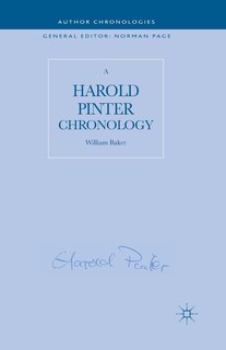 Front cover_A Harold Pinter Chronology