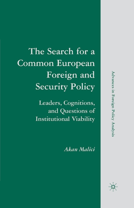 Front cover_The Search For A Common European Foreign And Security Policy