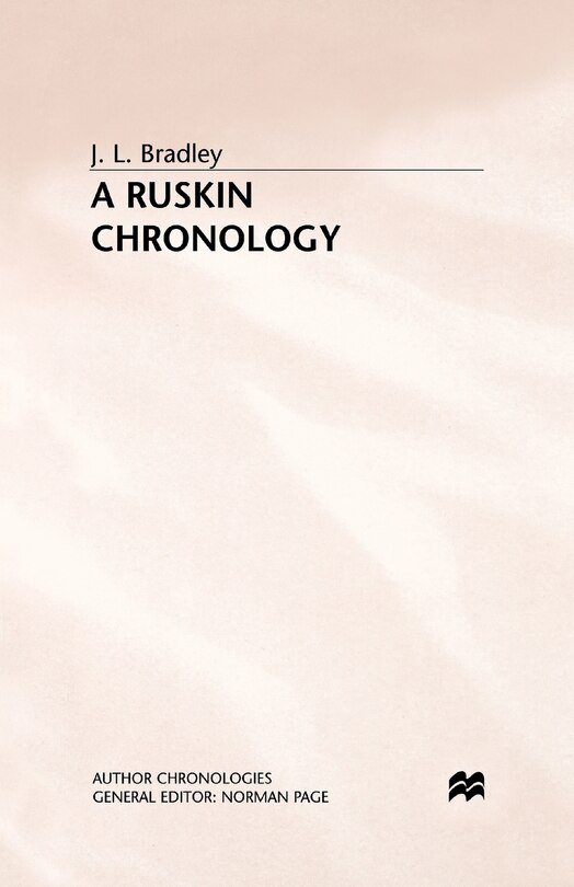 Couverture_A Ruskin Chronology