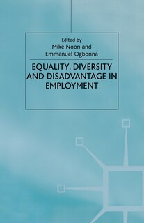 Front cover_Equality. Diversity And Disadvantage In Employment