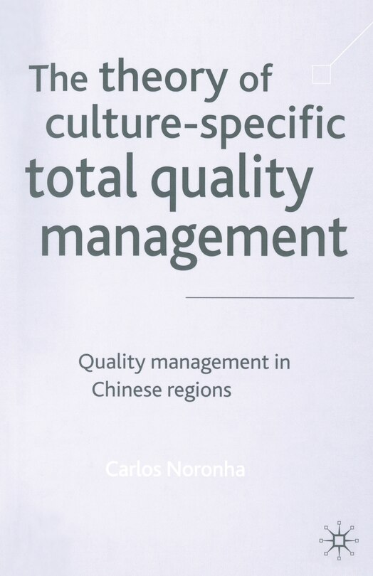 Couverture_The Theory Of Culture-specific Total Quality Management