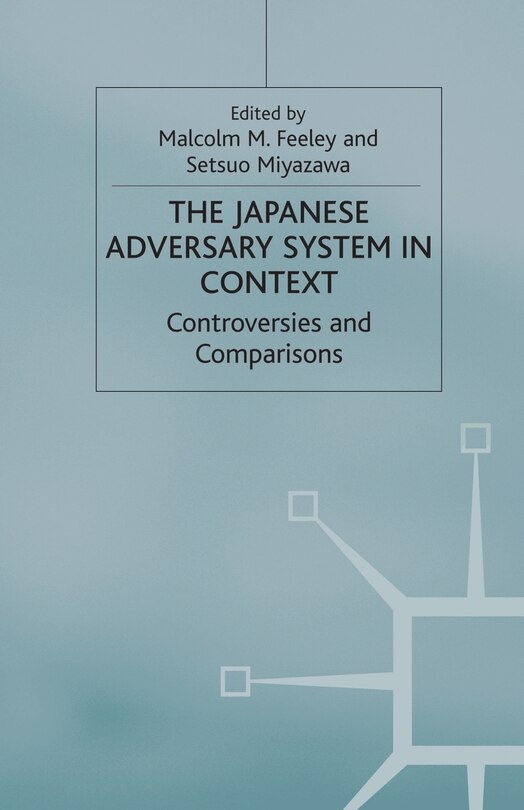 Couverture_The Japanese Adversary System In Context