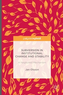 Couverture_Subversion In Institutional Change And Stability