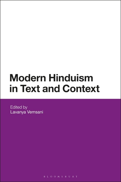 Couverture_Modern Hinduism In Text And Context