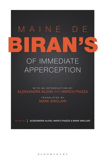 Front cover_Maine de Biran's 'Of Immediate Apperception'