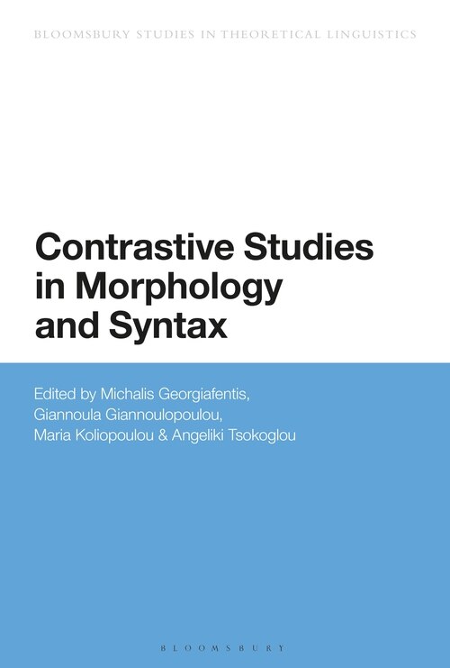 Couverture_Contrastive Studies In Morphology And Syntax