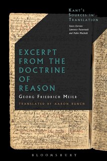 Couverture_Excerpt From The Doctrine Of Reason