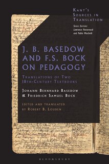 Couverture_J. B. Basedow and F.S. Bock on Pedagogy