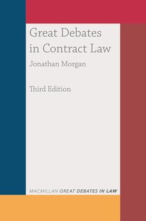 Front cover_Great Debates In Contract Law
