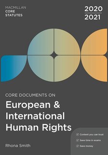 Couverture_Core Documents On European And International Human Rights 2020-21