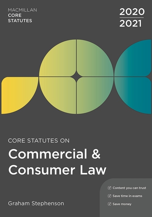 Couverture_Core Statutes On Commercial And Consumer Law 2020-21