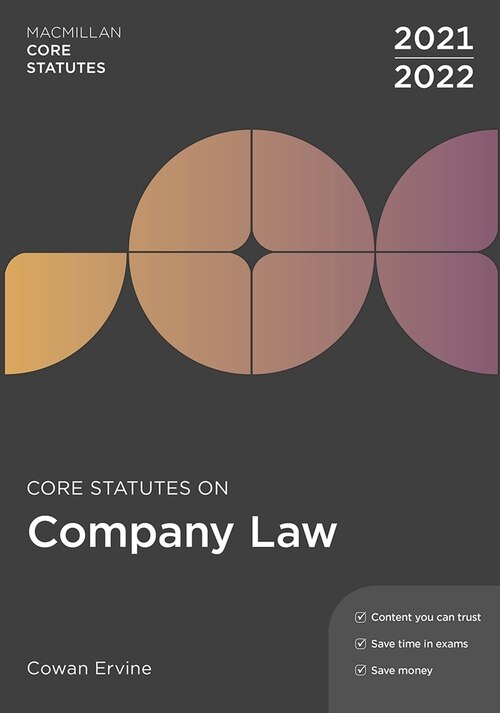 Couverture_Core Statutes On Company Law 2021-22